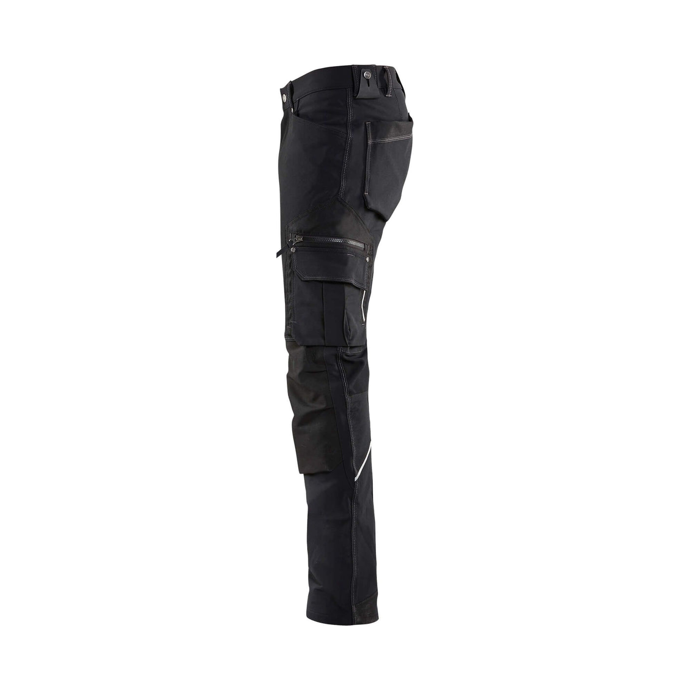 Blaklader X1900 Trousers Craftsman 4-Way-Stretch 19891644 Black Left #colour_black