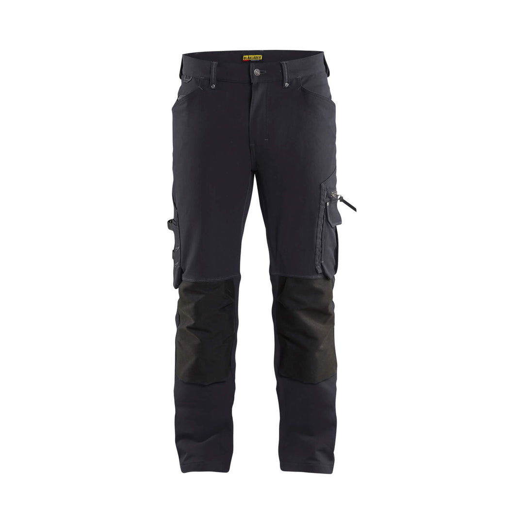 Blaklader X1900 Trousers Craftsman 4-Way-Stretch 19891644 Dark Grey/Black Main #colour_dark-grey-black