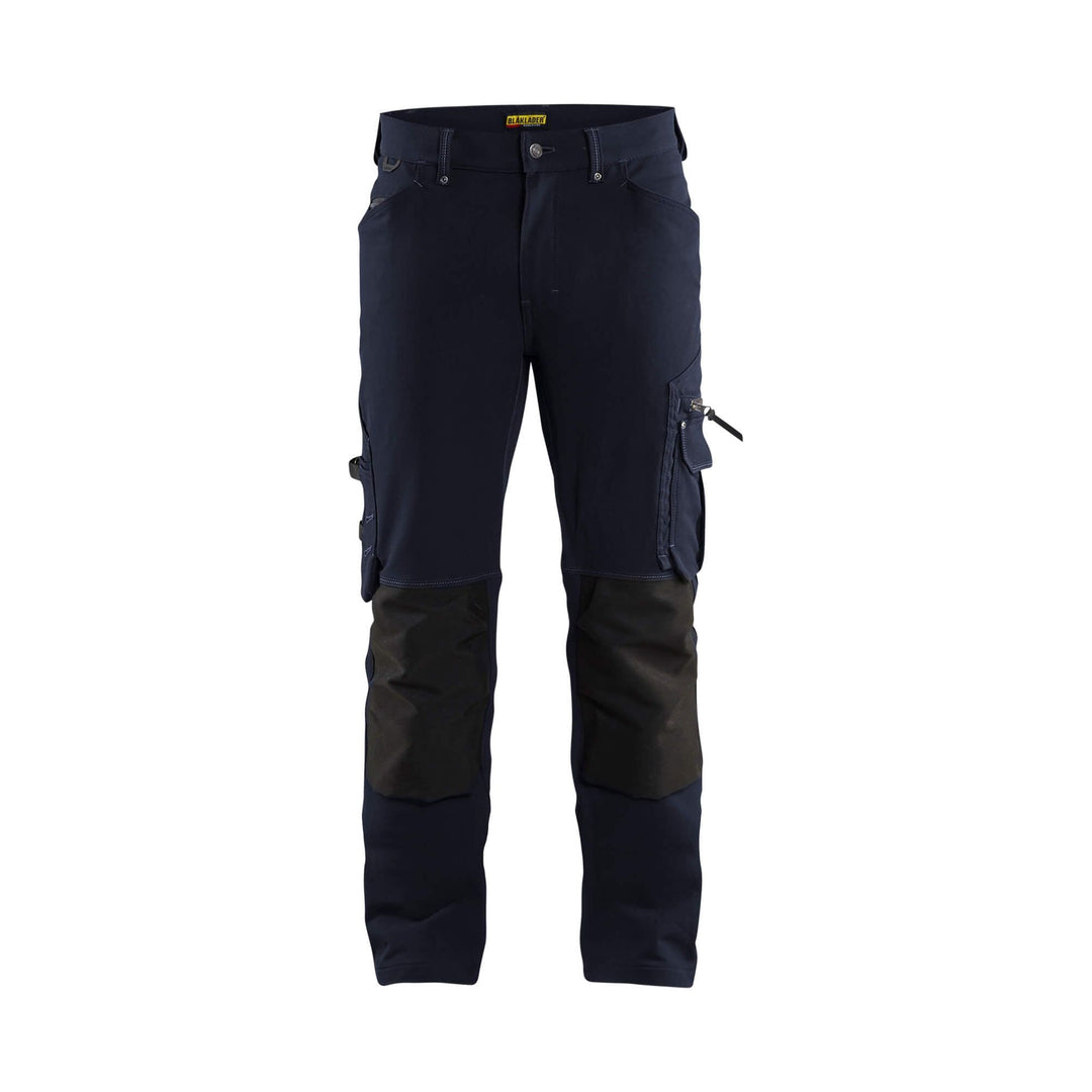 Blaklader X1900 Trousers Craftsman 4-Way-Stretch 19891644 Dark Navy Blue/Black Main #colour_dark-navy-black