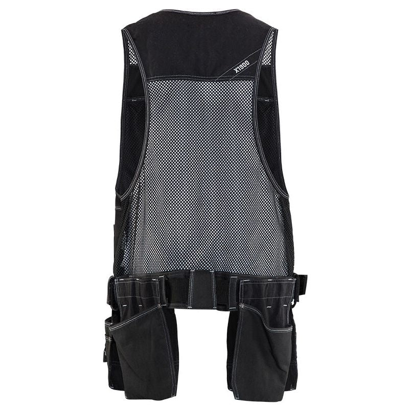 Blaklader X1900 Waistcoat Black 31191310 Black Rear #colour_black