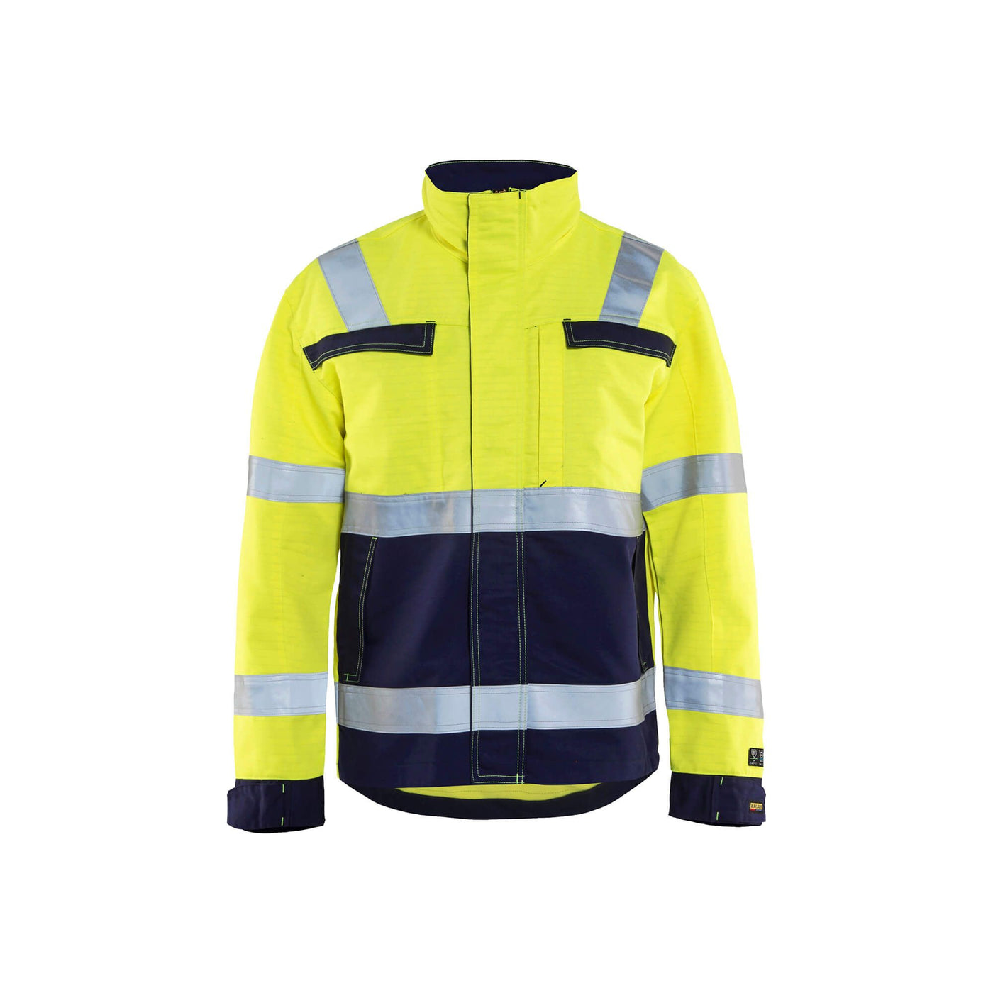 Blaklader 40871514 Yellow Jacket Multinorm Yellow/Navy Blue Main #colour_yellow-navy-blue