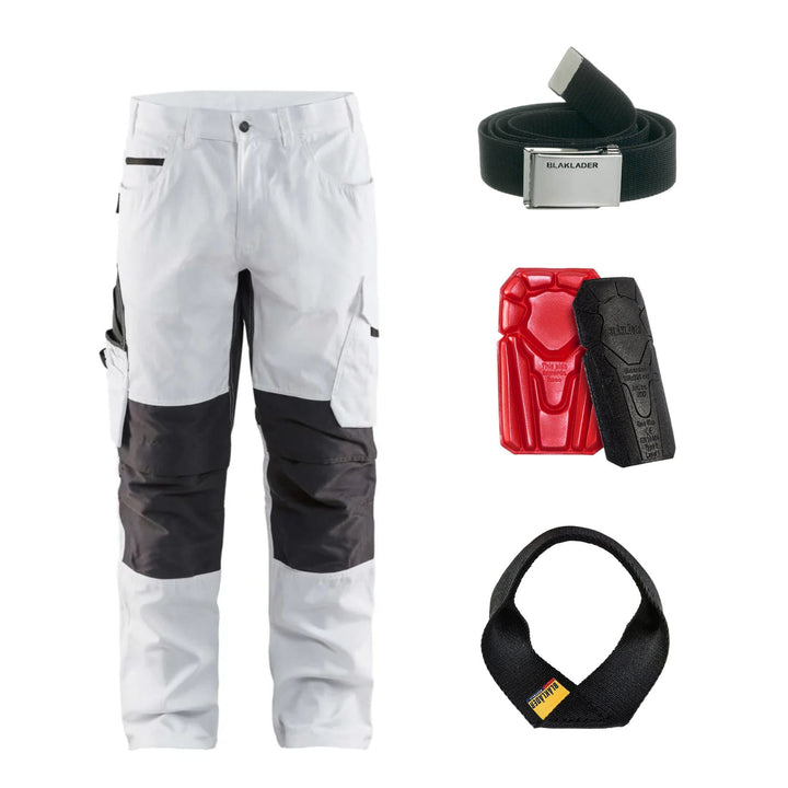 Blaklader Special Offer 1095 Pack - 10951330 Painters Trousers Stretch + Belt + Knee Pads + Hammer Holder