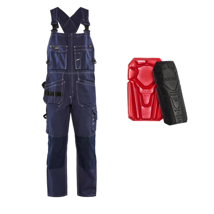 Blaklader Special Offer 2600 Pack - Workwear Bib Overalls (26001370) + Knee Pads