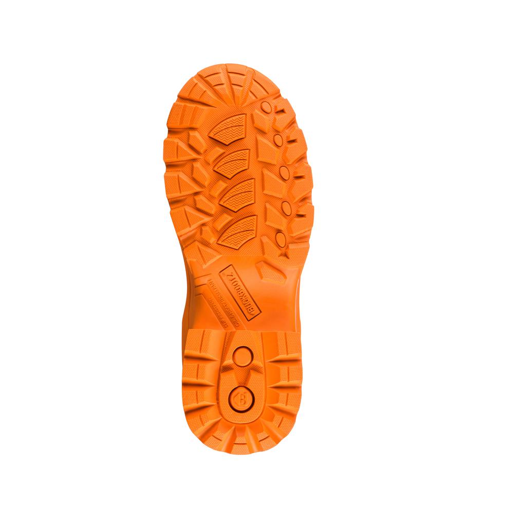 Buckler Boots BBZ6000 Safety Wellies Neoprene & Rubber Insulated Buckbootz Black/Hi-Vis Orange Image 6#colour_black-hi-vis-orange