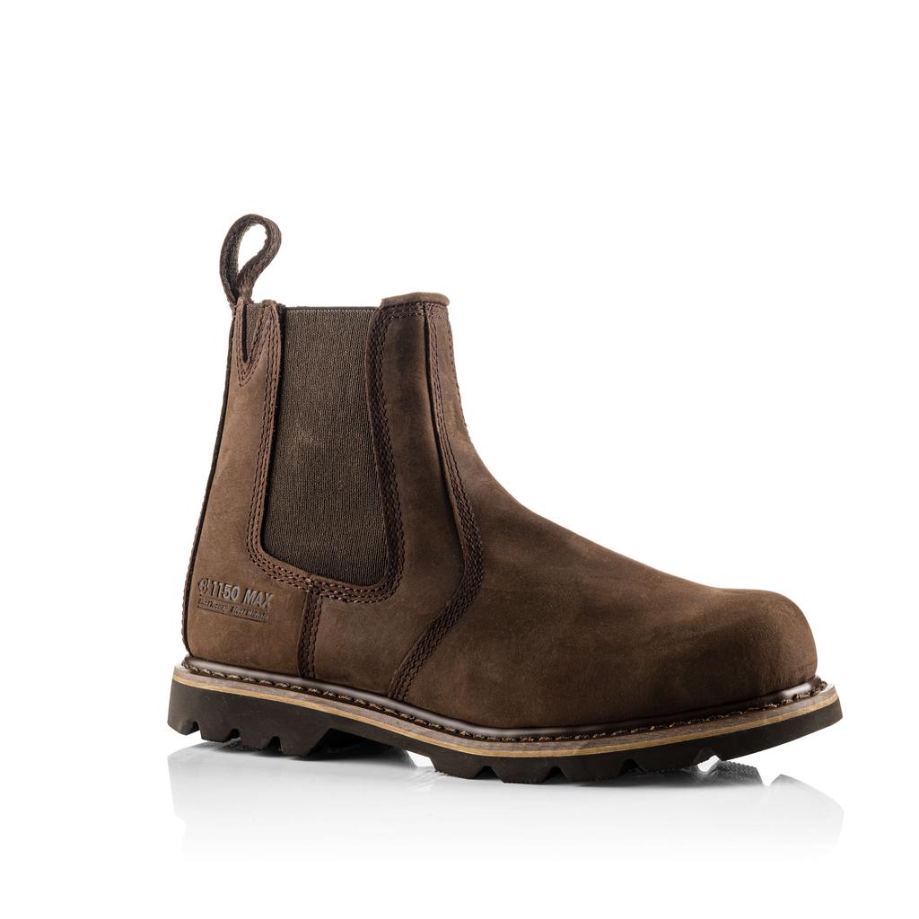 Buckler Boots B1150 Safety Dealer Boots Brown Buckbootz Brown Main#colour_brown