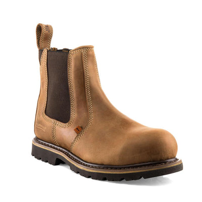 Buckler Boots B1151 Safety Dealer Boots Brown Buckbootz Brown Main#colour_brown