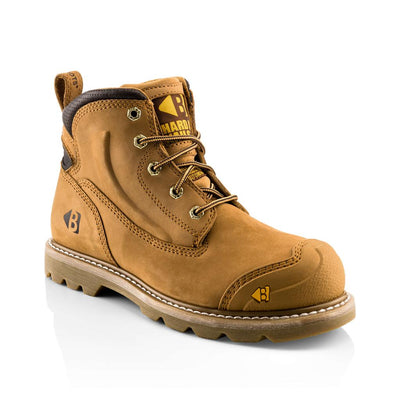 Buckler Boots B650  Safety Boots Honey Buckbootz Brown Main#colour_brown