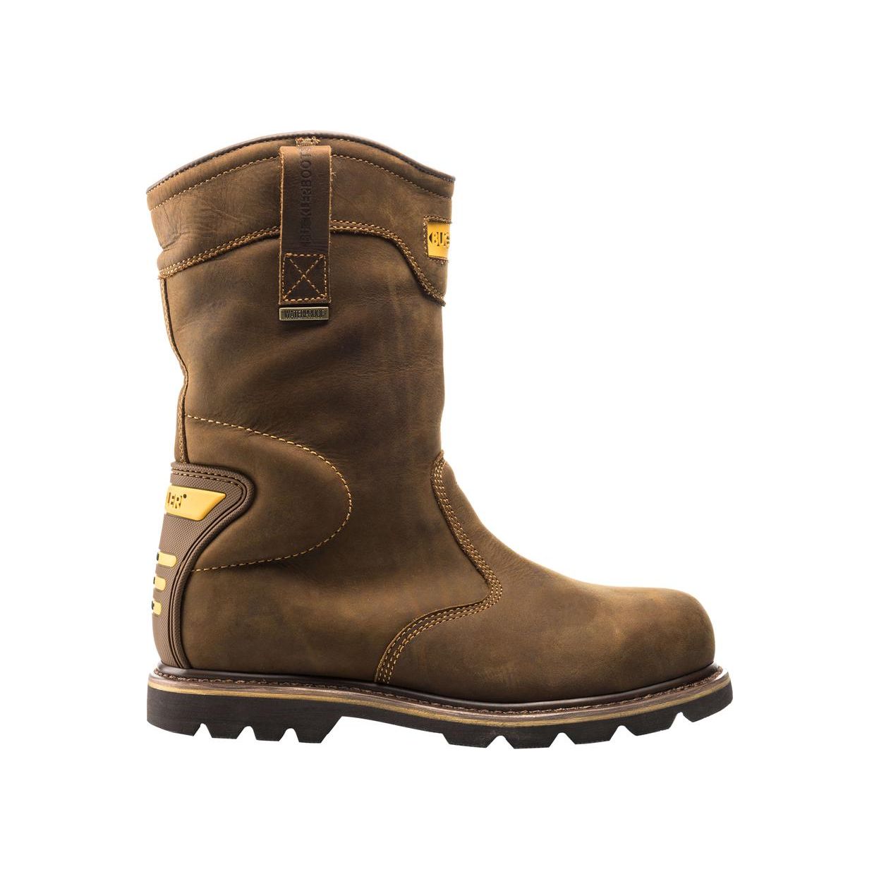 Buckler Boots B701SMWP Safety Rigger Boots Waterproof Buckbootz Brown Image 2#colour_brown