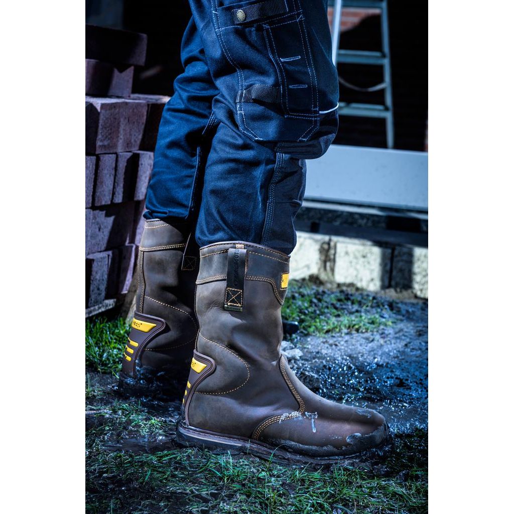 Buckler Boots B701SMWP Safety Rigger Boots Waterproof Buckbootz Brown Image 4#colour_brown