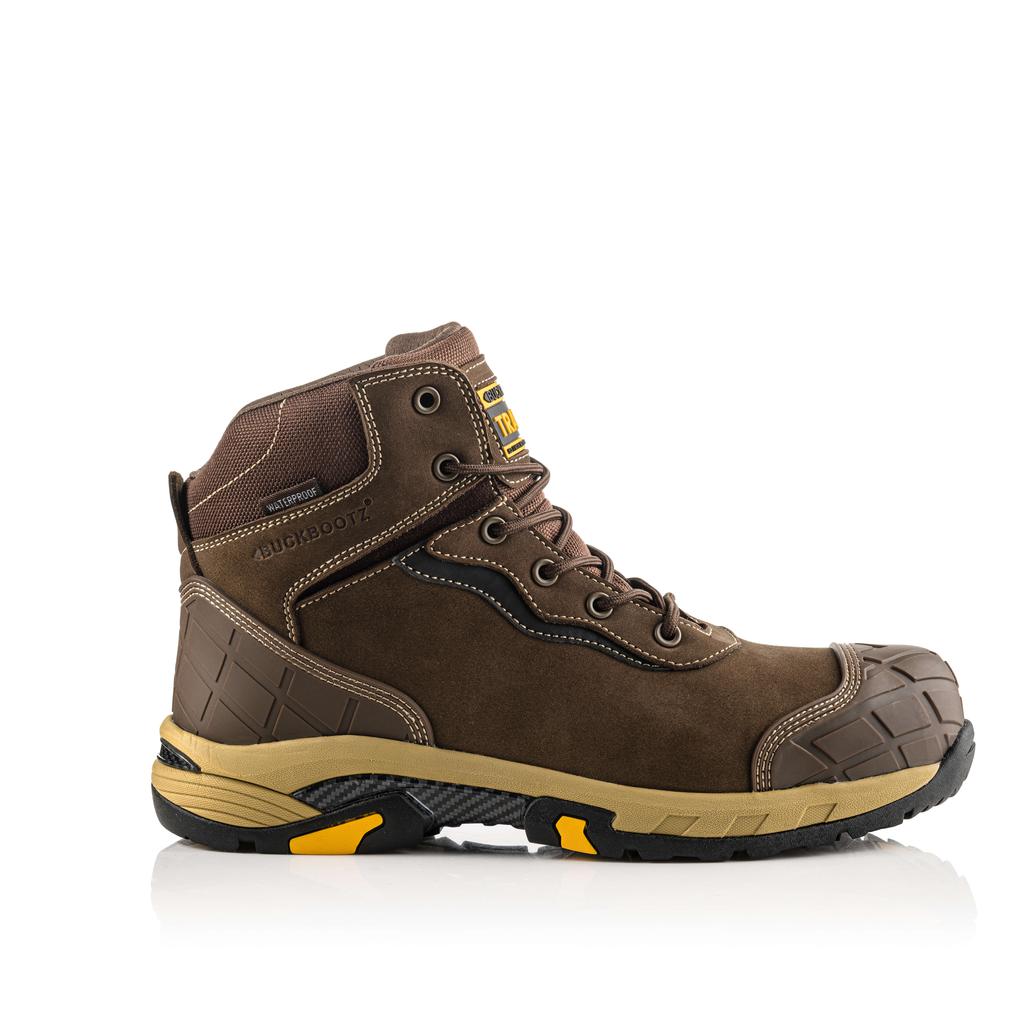 Buckler Boots BLITZ Waterproof Safety Boots Lightweight Buckbootz Brown Image 2#colour_brown