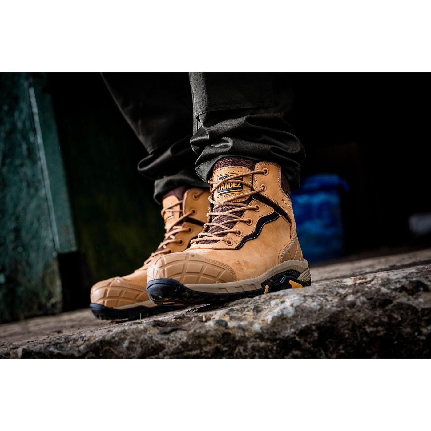 Buckler Boots BLITZ Waterproof Safety Boots Lightweight Buckbootz Honey Image 6#colour_honey