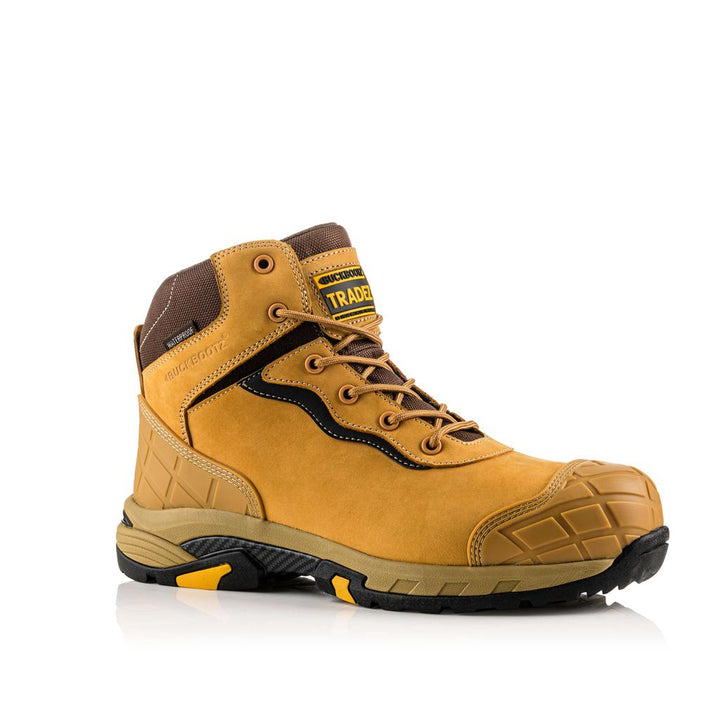 Buckler Boots BLITZ Waterproof Safety Boots Lightweight Buckbootz Honey Main#colour_honey