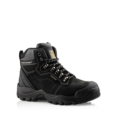 Buckler Boots BSH009 Hiker Safety Boots Waterproof Buckshot Buckbootz Black Main#colour_black