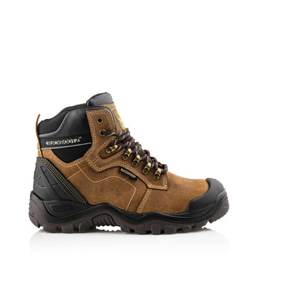Buckler Boots BSH009 Hiker Safety Boots Waterproof Buckshot Buckbootz Brown Image 2#colour_brown