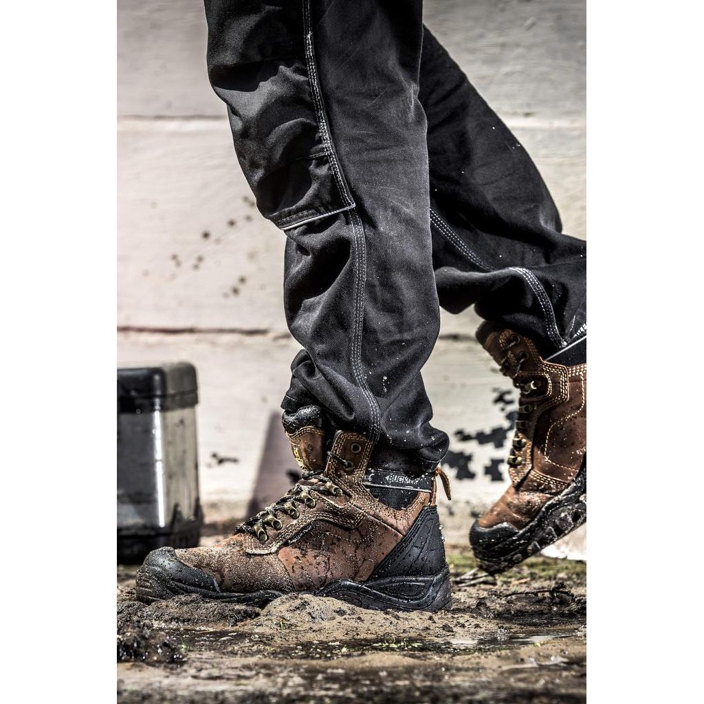 Buckler Boots BSH009 Hiker Safety Boots Waterproof Buckshot Buckbootz Brown Image 4#colour_brown