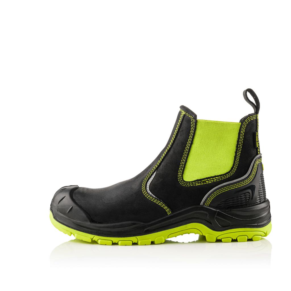 Buckler Boots BVIZ3 Hi Vis Safety Dealer Boots Waterproof Buckz Viz Black/Hi-Vis Yellow Image 4#colour_black-hi-vis-yellow