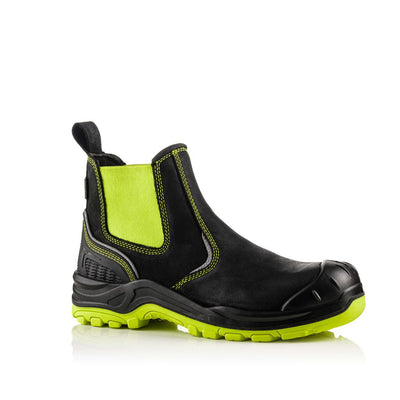 Buckler Boots BVIZ3 Hi Vis Safety Dealer Boots Waterproof Buckz Viz Black/Hi-Vis Yellow Main#colour_black-hi-vis-yellow