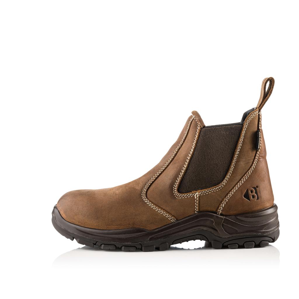 Buckler Boots DEALERZ Non-Safety Dealer Boots Brown Lightweight Waterproof Buckbootz Brown Image 2#colour_brown