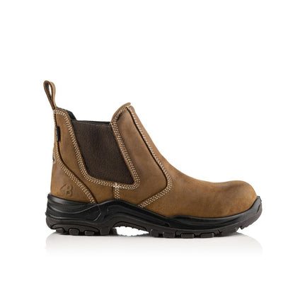 Buckler Boots DEALERZ Safety Dealer Boots Brown Lightweight Waterproof Buckbootz Brown Image 2#colour_brown