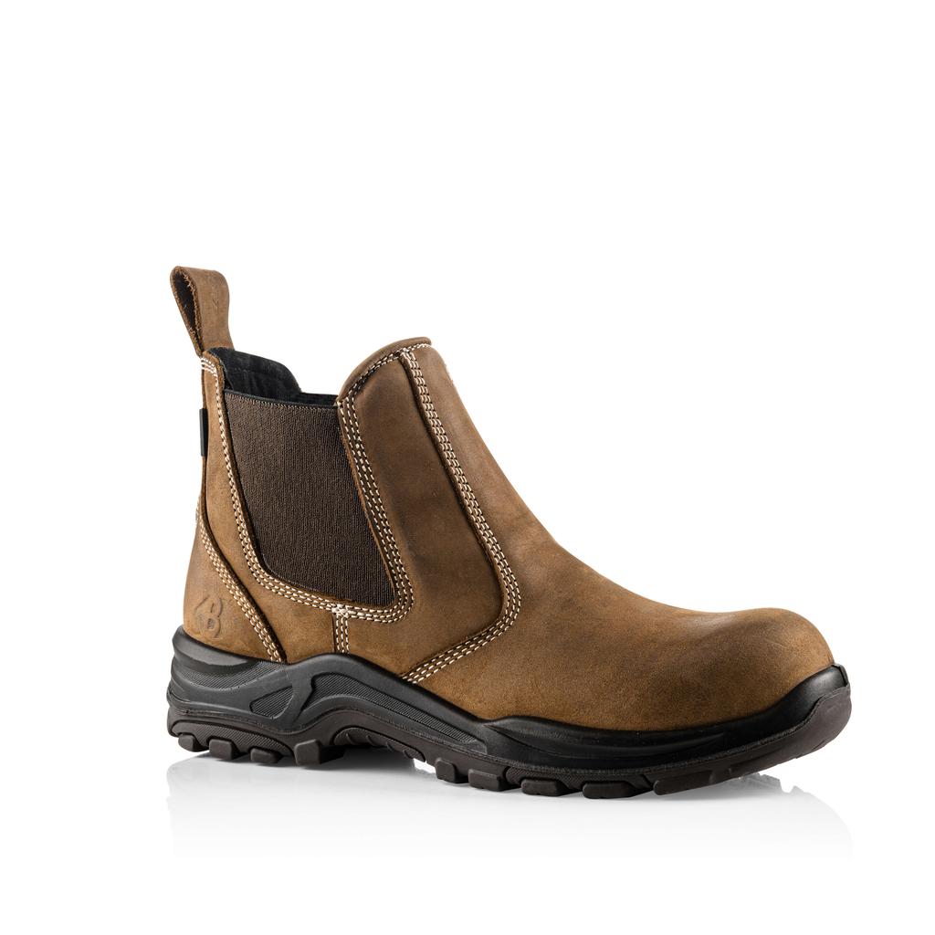 Buckler Boots DEALERZ Safety Dealer Boots Brown Lightweight Waterproof Buckbootz Brown Main#colour_brown