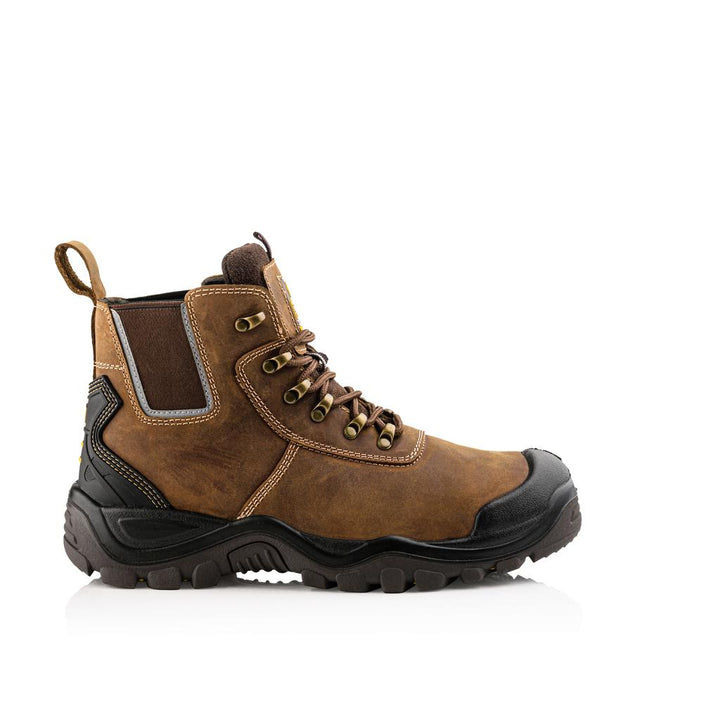 Buckler Boots HYB2BR Safety Dealer Boots Brown Waterproof Buckshot Buckbootz Brown Image 2#colour_brown