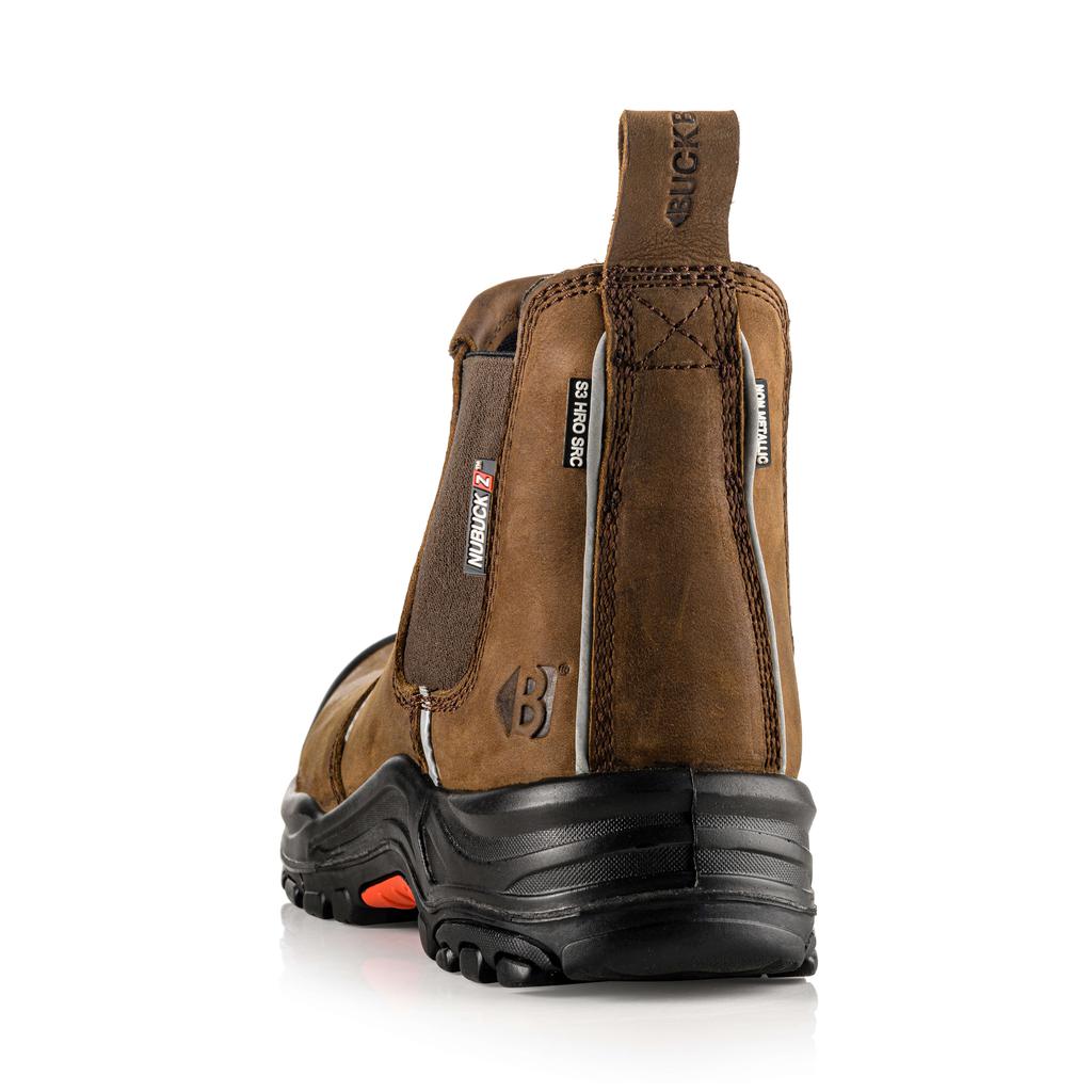 Buckler Boots NKZ101BK Safety Dealer Boots Buckbootz Brown Image 3#colour_brown