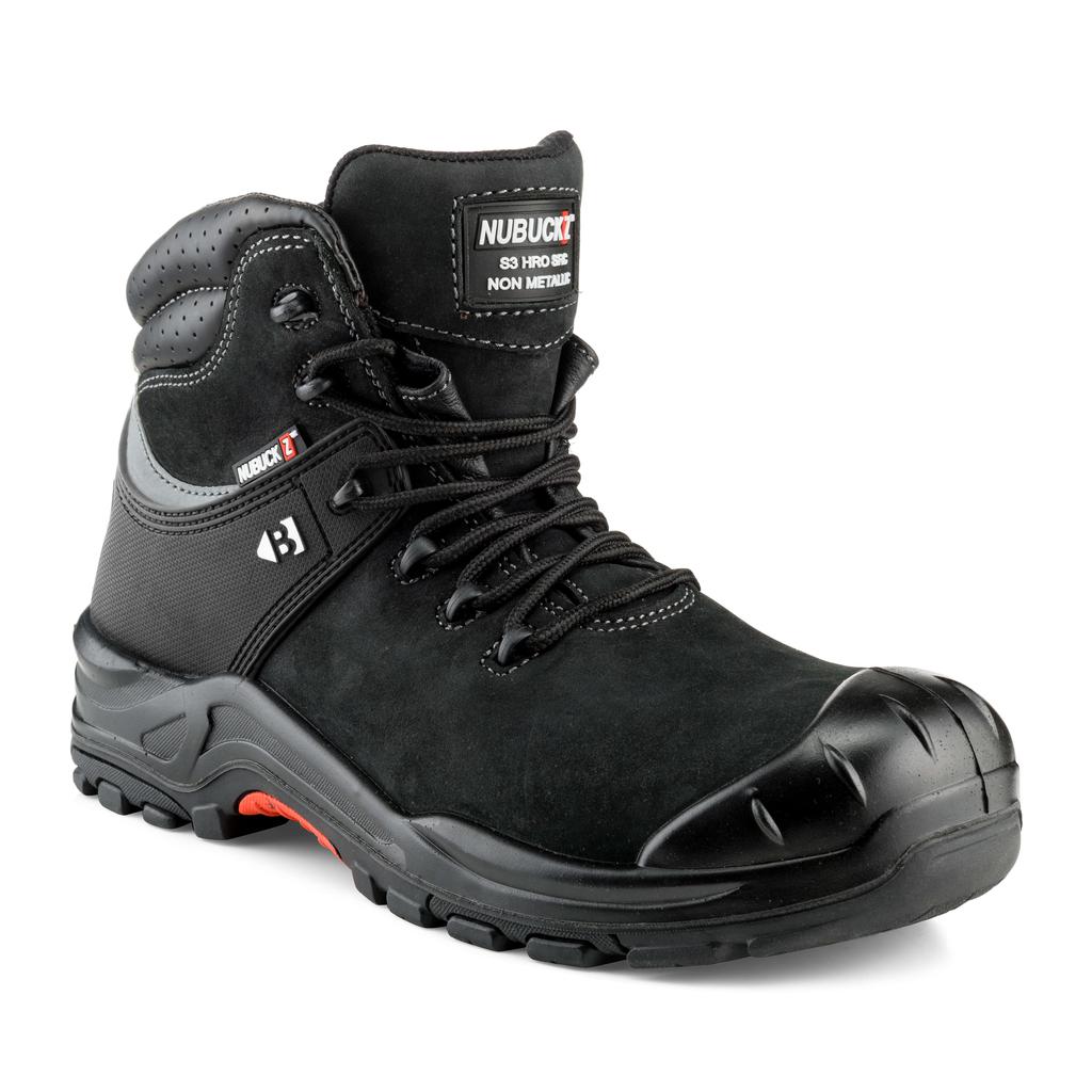 Buckler Boots NKZ102BK Safety Boots Buckbootz Black Main#colour_black