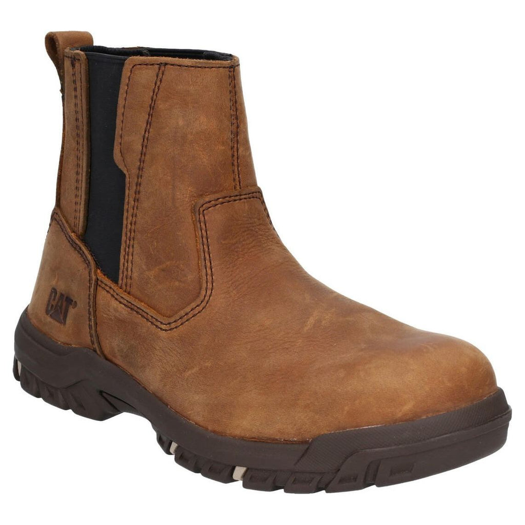 Caterpillar steel toe pull on sales boots