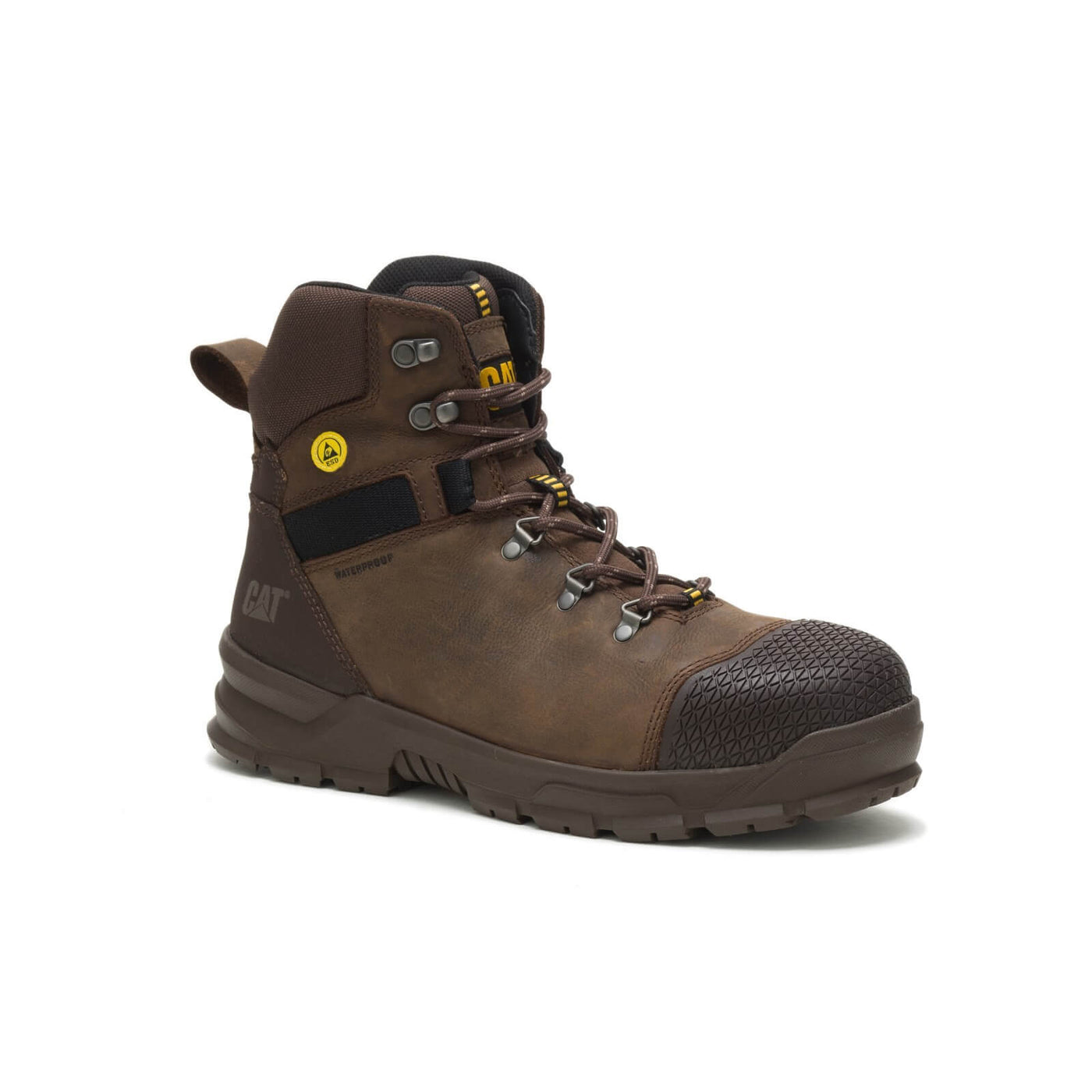 Caterpillar Accomplice Safety Boots Brown 1#colour_brown
