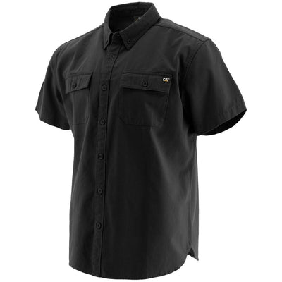 Caterpillar Button-Up Short-Sleeve Shirt-Black-Main