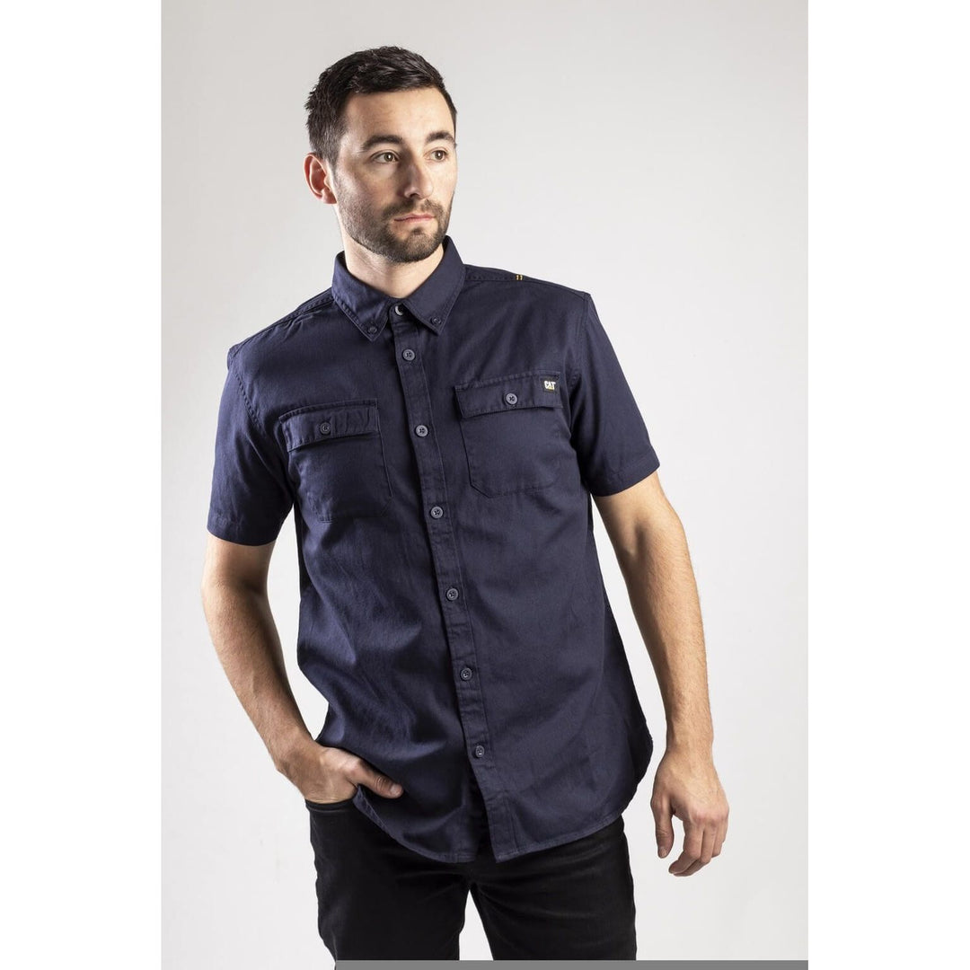 caterpillar dress shirts Caterpillar Tie Dye Aop Short Sleeve Button Down Shirt Sz: XL NEW