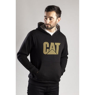 Caterpillar CAT Trademark Logo Lined Hoodie-Black-2