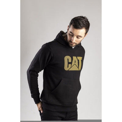 Caterpillar CAT Trademark Logo Lined Hoodie-Black-5