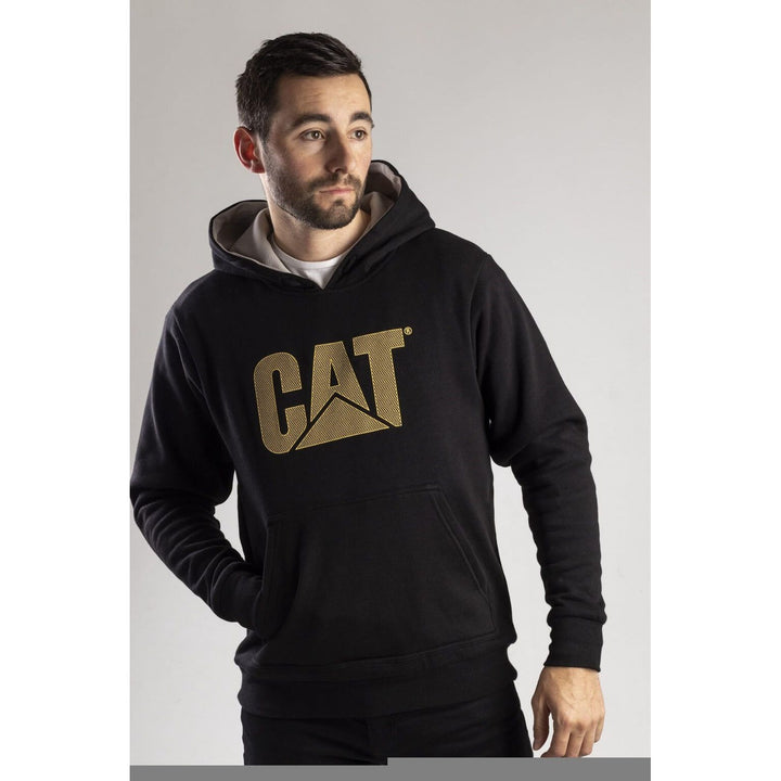 Caterpillar CAT Trademark Logo Lined Hoodie-Black-6