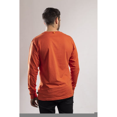 Caterpillar CAT Trademark Logo Long-Sleeve T-Shirt-Adobe Orange-3