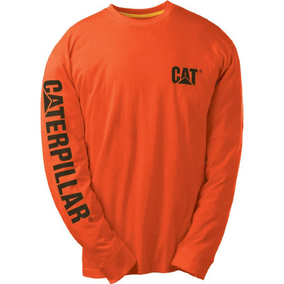 Caterpillar CAT Trademark Logo Long-Sleeve T-Shirt-Adobe Orange-Main