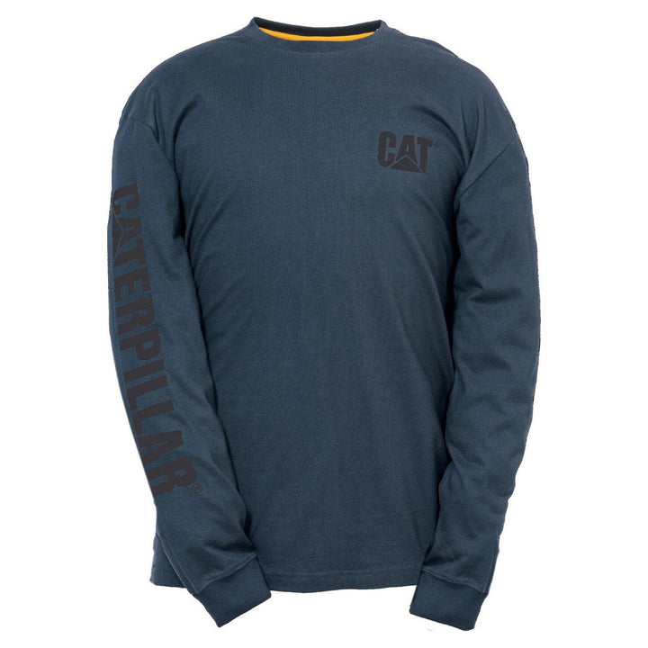 Caterpillar Cat Trademark Logo Long-Sleeve T-Shirt Mens