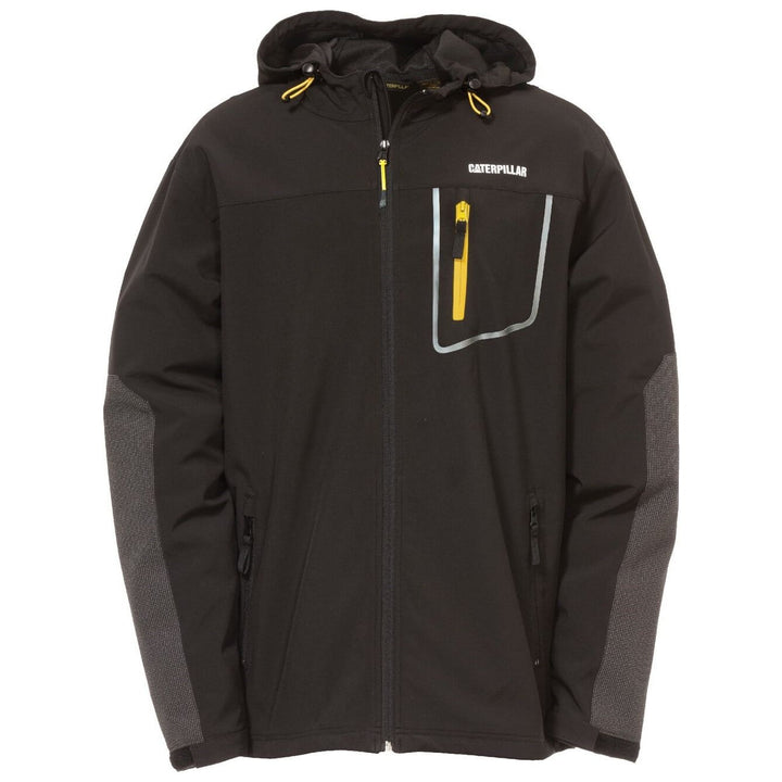 Caterpillar Capstone Hooded Softshell Jacket-Black-Main