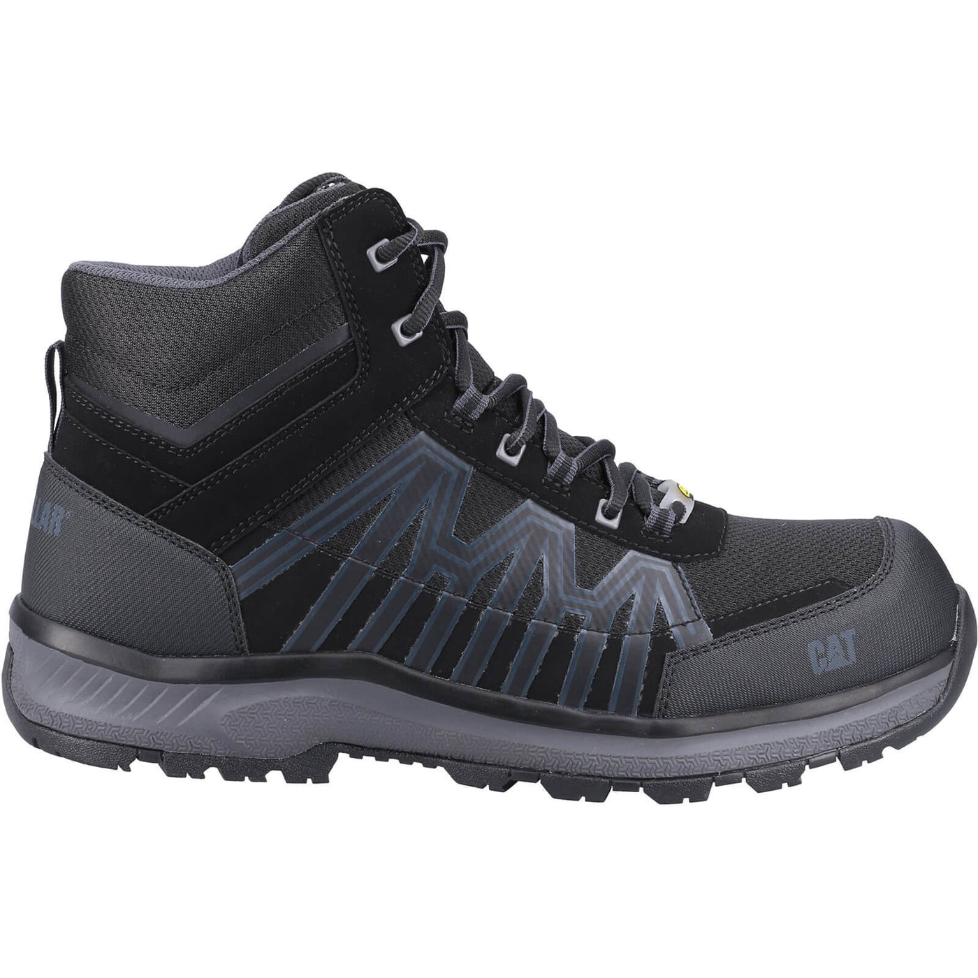 Caterpillar Charge Metal-Free ESD Safety Hiker Boots Black 4#colour_black