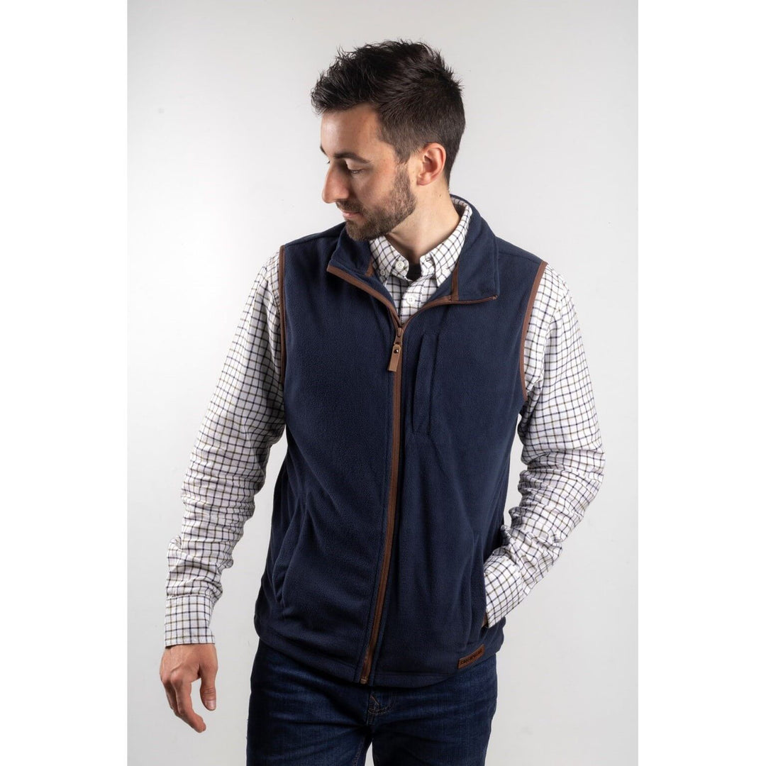 Caterpillar Concord Fleece Vest-Eclipse-Main #colour_eclipse_navy_blue