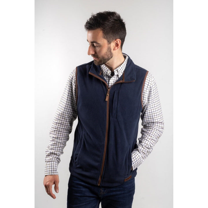 Caterpillar Concord Fleece Vest-Eclipse-Main #colour_eclipse_navy_blue