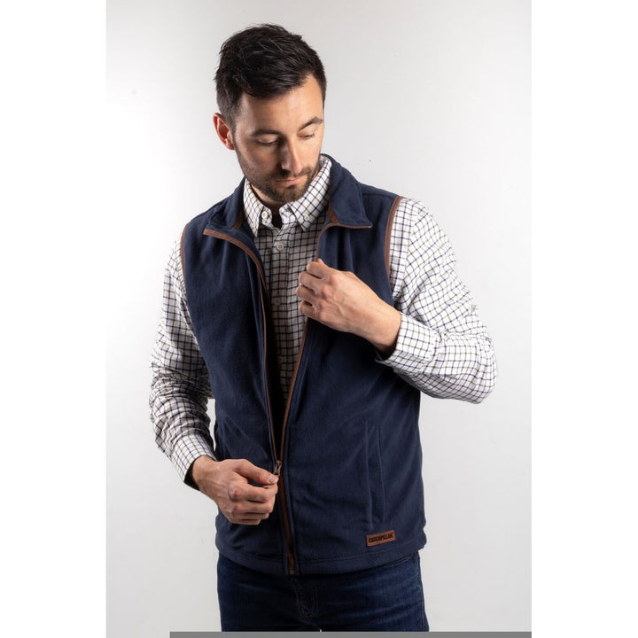 Caterpillar Concord Fleece Vest-Eclipse-Main #colour_eclipse_navy_blue