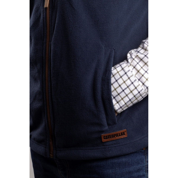 Caterpillar Concord Fleece Vest-Eclipse-Main #colour_eclipse_navy_blue