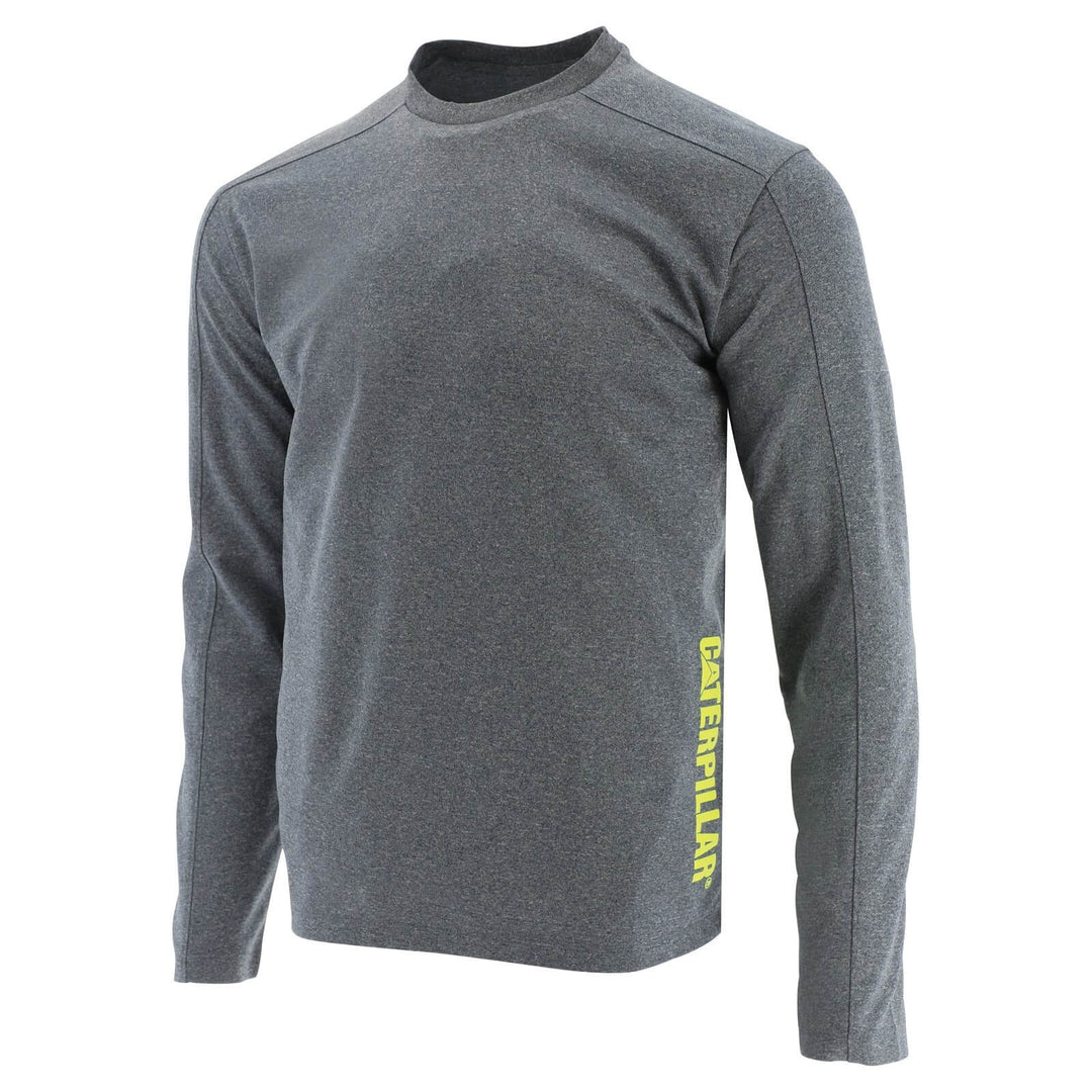 Caterpillar Coolmax Long Sleeve T-Shirt Eclipse Heather 1#colour_eclipse-heather