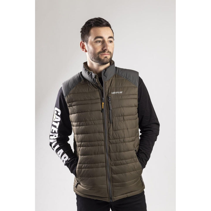 Caterpillar Defender Insulated Vest-Moss-2