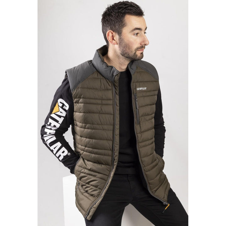 Caterpillar Defender Insulated Vest-Moss-6