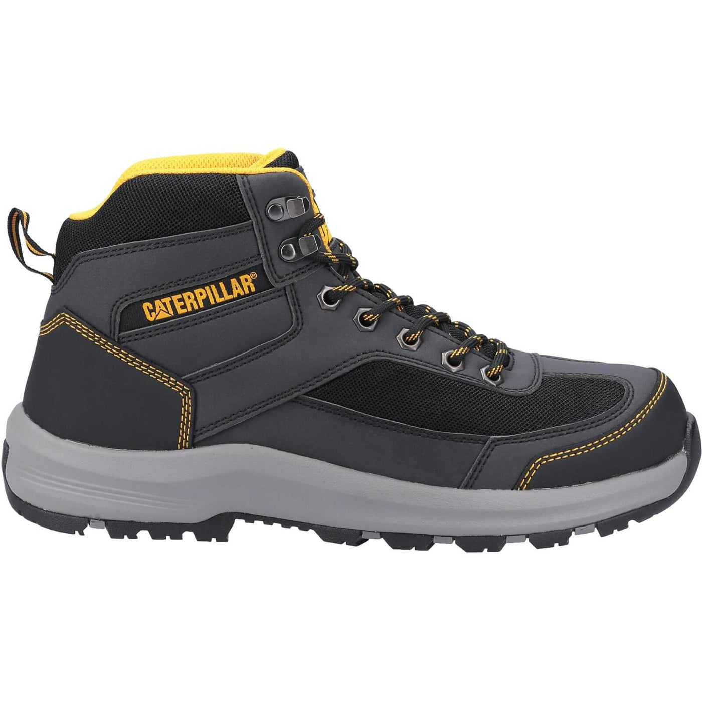 Caterpillar Elmore Mid Safety Hiker Boots Grey 4#colour_grey