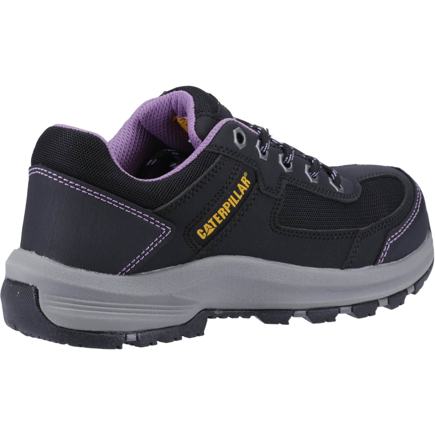 Caterpillar Elmore Work S1P Womens Safety Work Trainers Black/Lilac 2#colour_black-lilac
