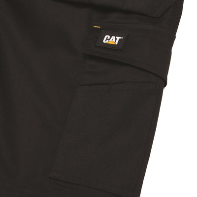 Caterpillar Essential Stretch Pocket Shorts Black 7#colour_black