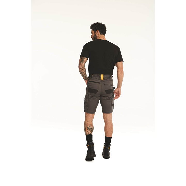 Caterpillar Essential Stretch Pocket Shorts Dark Shadow 2#colour_dark-shadow-black